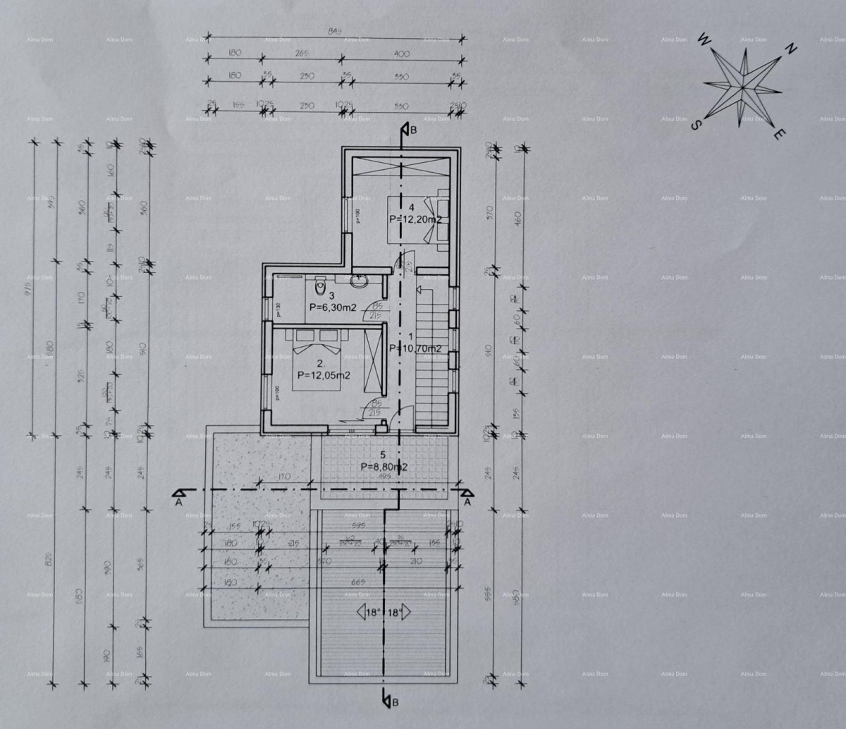 Sv. Nedelja, Istra. Zemljište s građevinskom dozvolom i projektom za kuću s bazenom 4