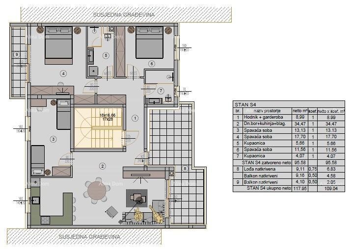 Nuovo progetto residenziale in ottima posizione; Pula! S4, Z5 7