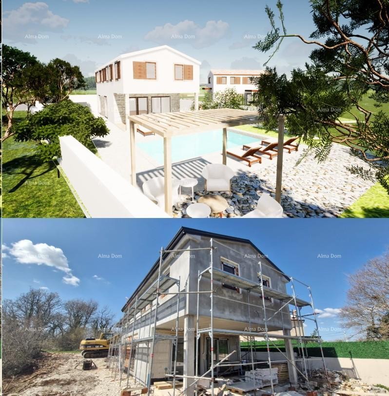 Vendita di una moderna casa con piscina in un tranquillo e bel luogo istriano,  Svetvinčenat! 1