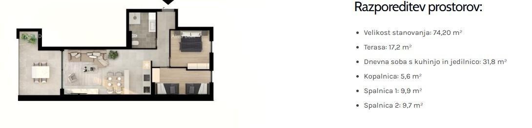 UMAG! Appartamento moderno in un complesso residenziale di alta qualità vicino al mare, S76 9