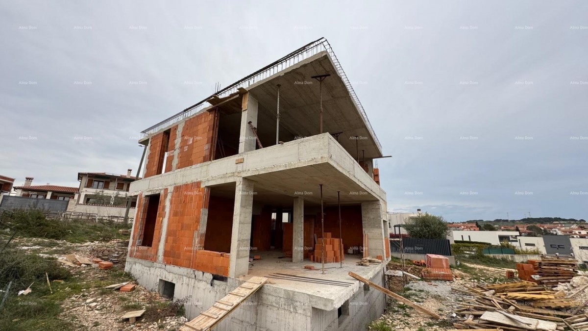 Mukalba, Medulin, Prodaja hiše v roh-bau fazi s pogledom na morje 9