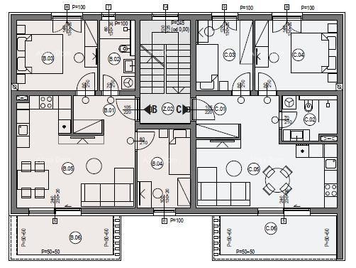 ШТИНЬЯН – НОВОСТРОЙКА У МОРЯ И ГОРОДА. Квартира C Здание A 5