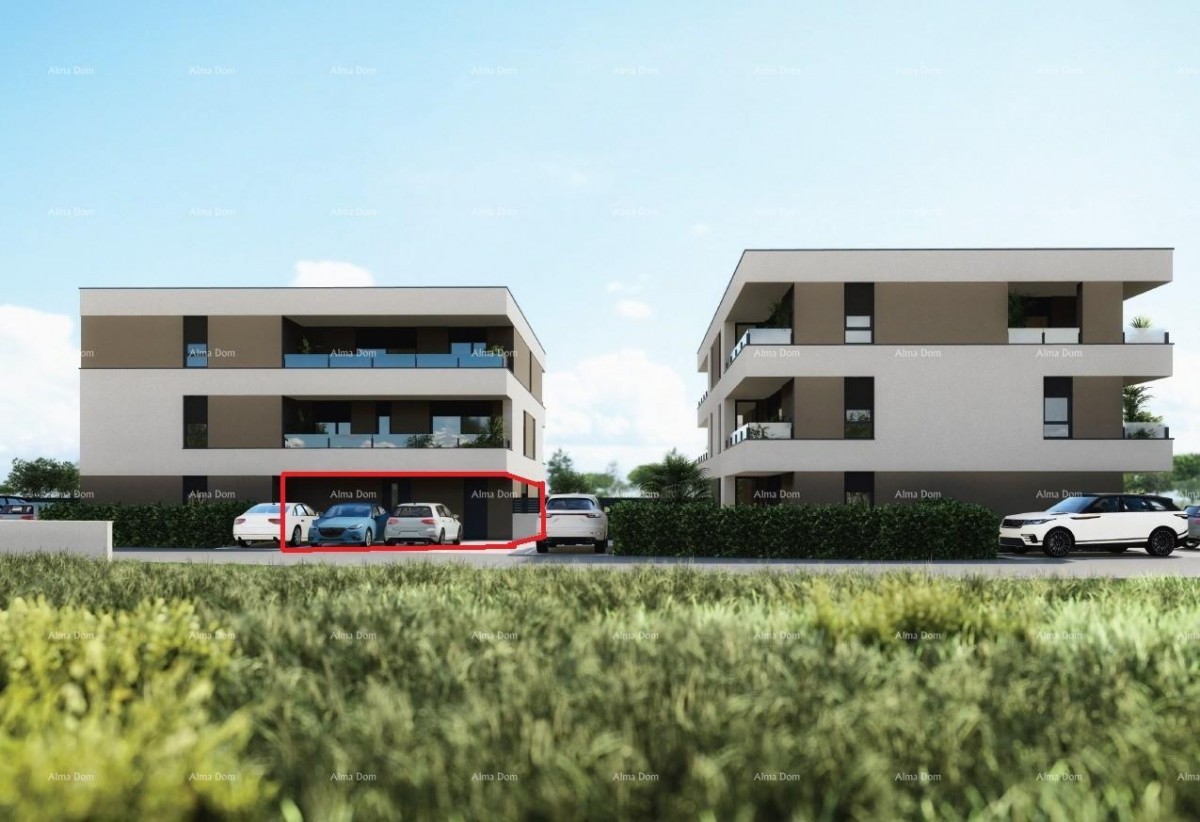 PULA, Veldebek - Ground floor apartment for sale with garden, new building / C1 3
