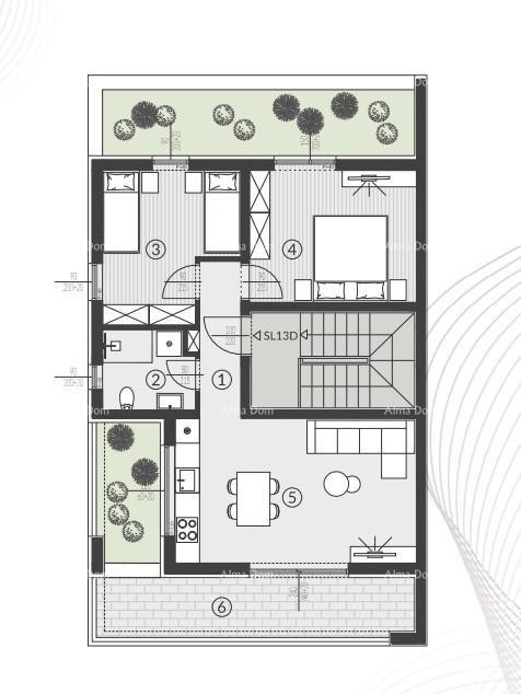 Prodaja stanova u novom stambenom kompleksu, Štinjan! 13D 10