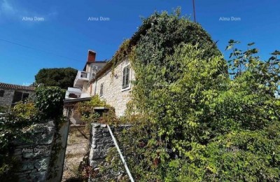 An old Istrian house for sale with a large building plot, Valbandon