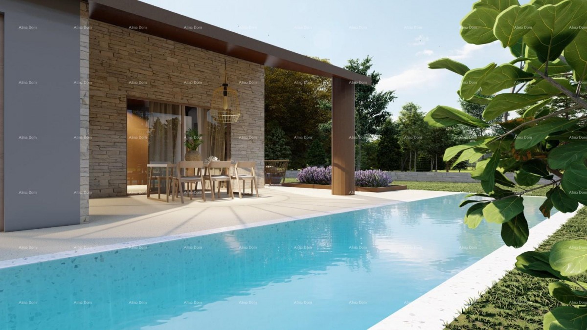 Топ предложение! Продажа земли с разрешением на строительство для постройки семейного дома с бассейном, Тиньян! 3