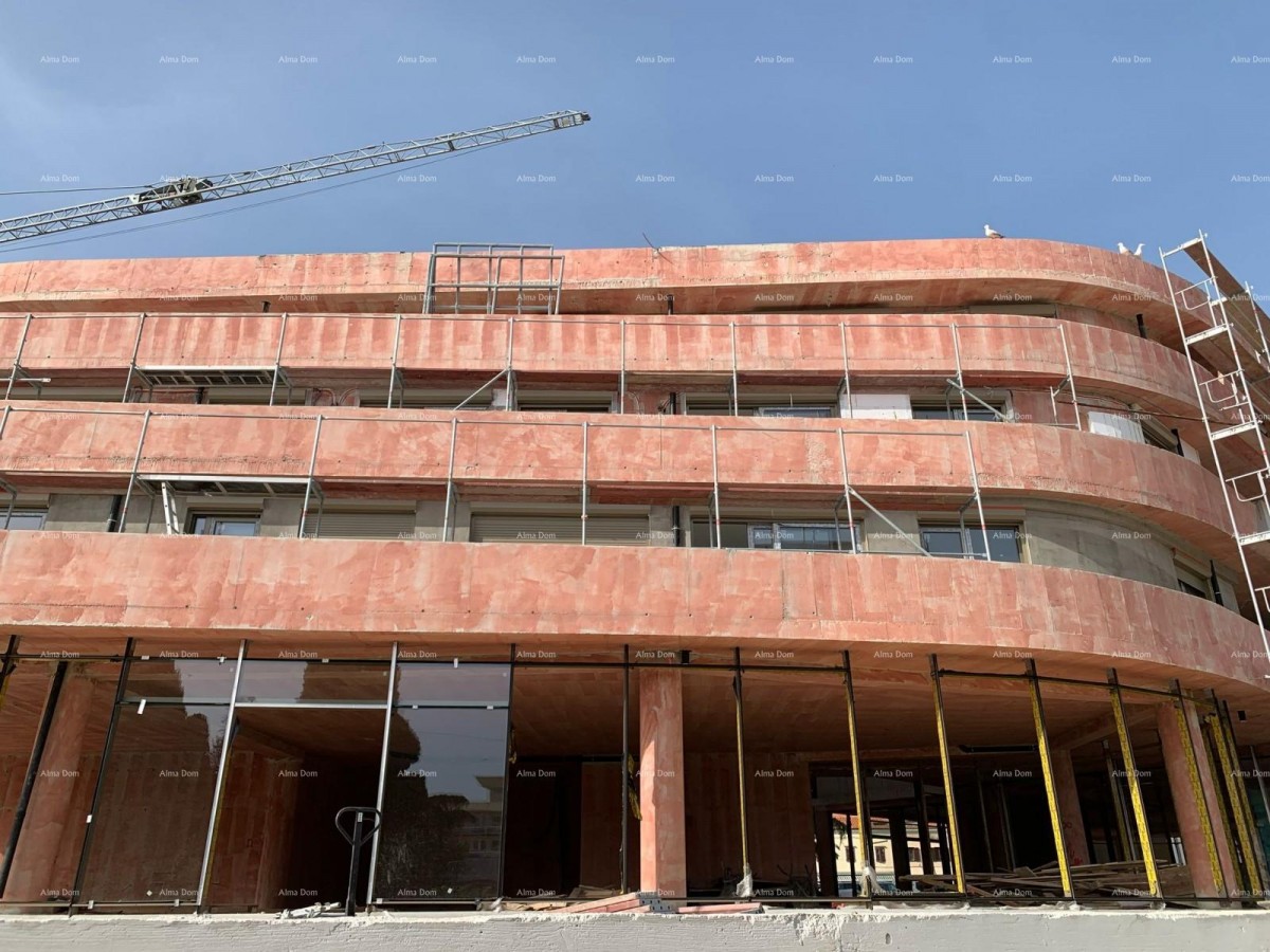 Poreč, residential and commercial building under construction with apartments and underground garages 12