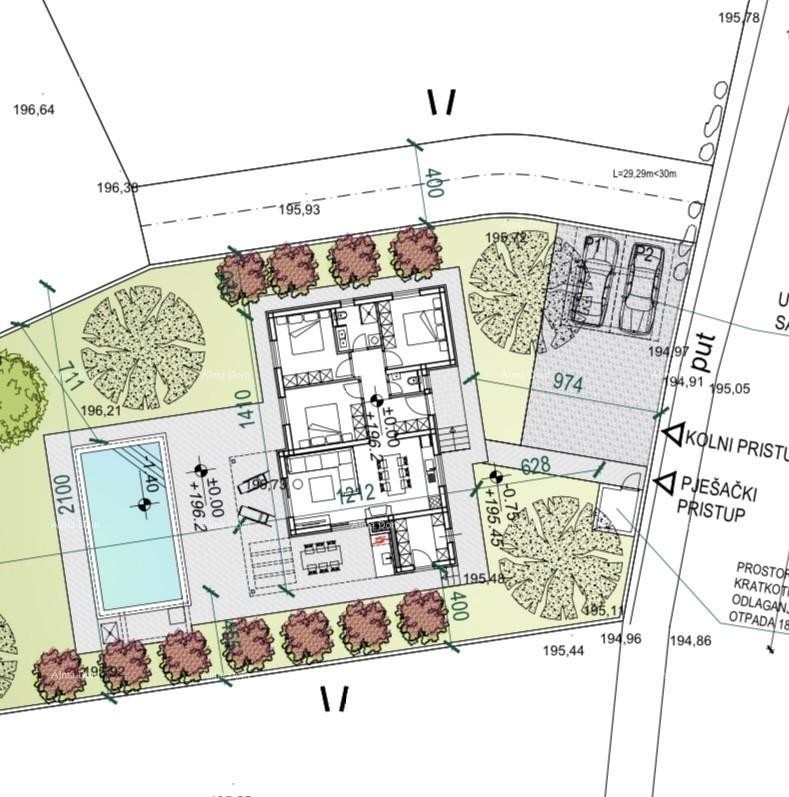 Blizina Raklja, gradbeni teren s gradbenim dovoljenjem. 3