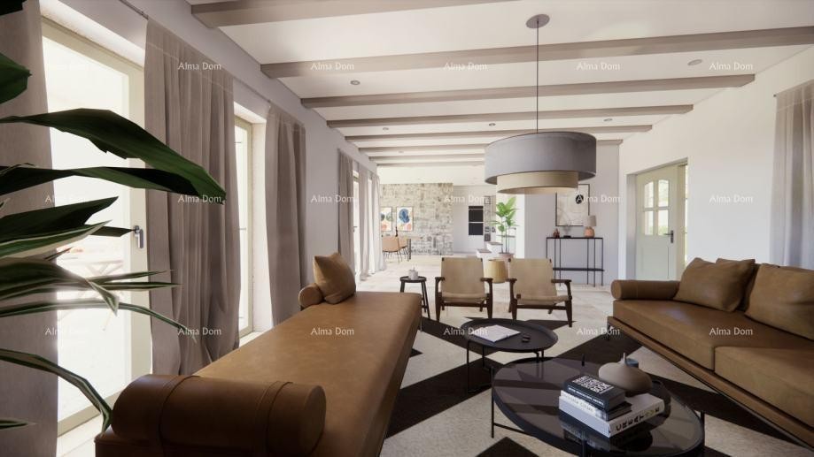 Vendita - terreno combinato con permesso di costruzione e vista mare, Grožnjan! 4