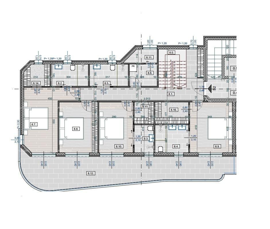 Vendita di appartamenti di lusso in costruzione con vista mare, Opatija! Duplex S2 6