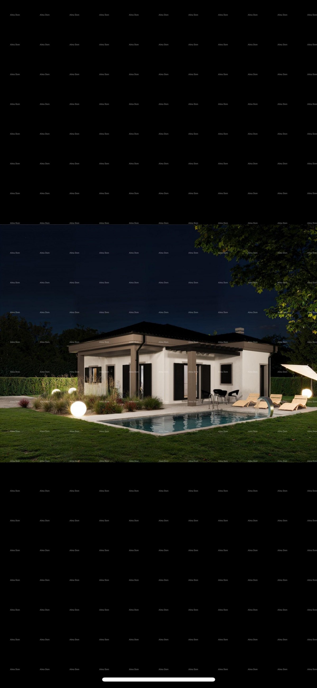 House in shell construction phase with a pool – a quiet location for the perfect family home or vacation. 3