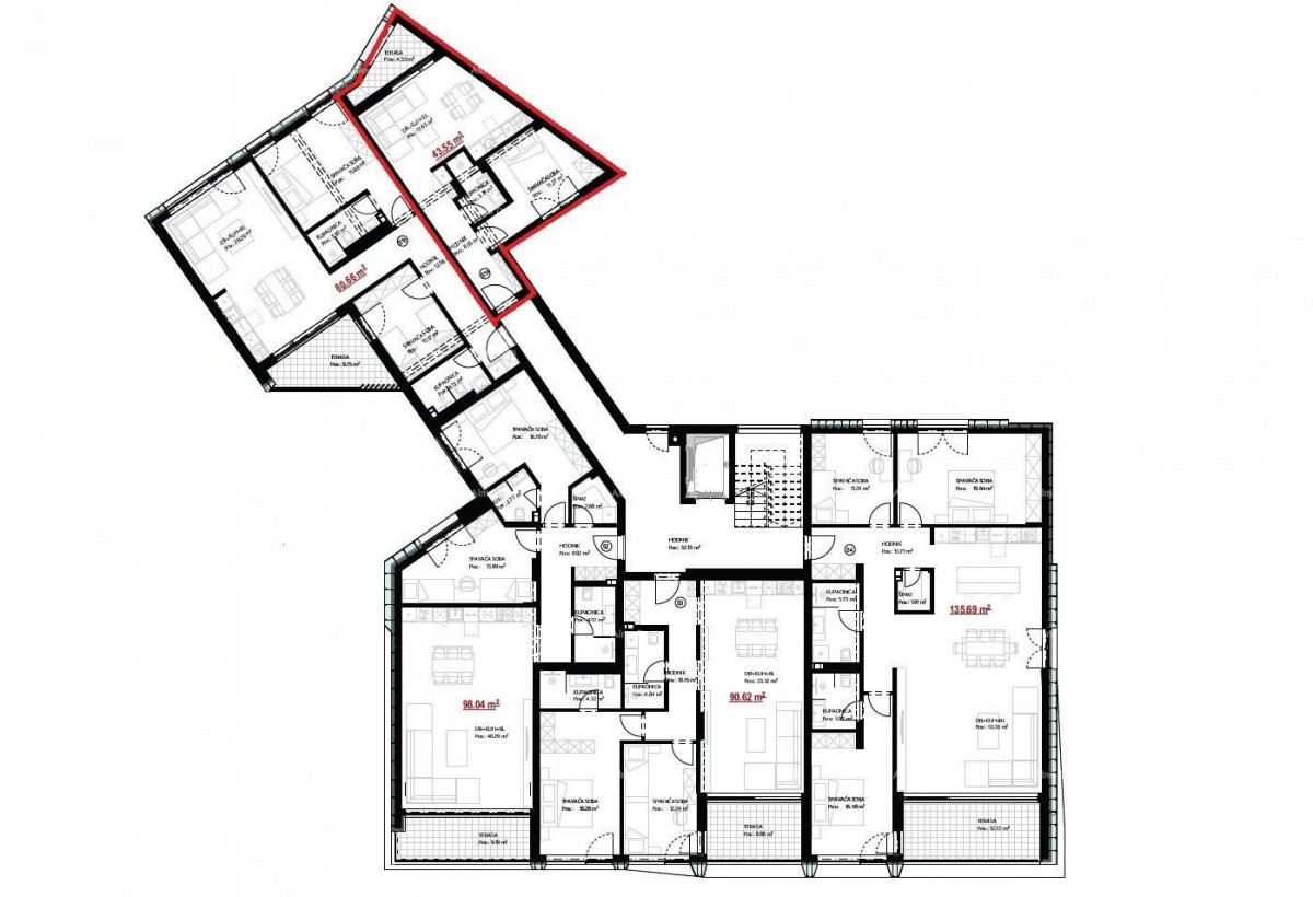 Продажа квартир в жилом и коммерческом здании с видом на море, центр Умага! / S9 16