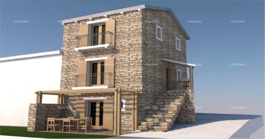Eccellente opportunità! Casa in pietra da ristrutturare con ampio giardino, vicinanza a Buzet! 1