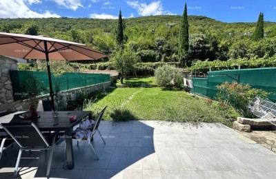 Apartment with Garden and Terrace – Raša, Ground Floor, 48 m²