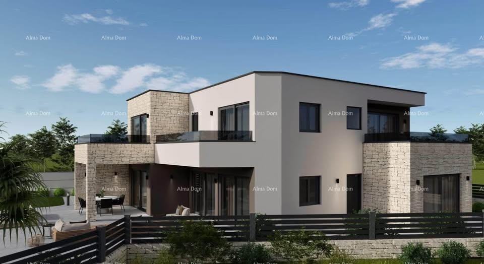 Moderna vila u izgradnji, Poreč 1