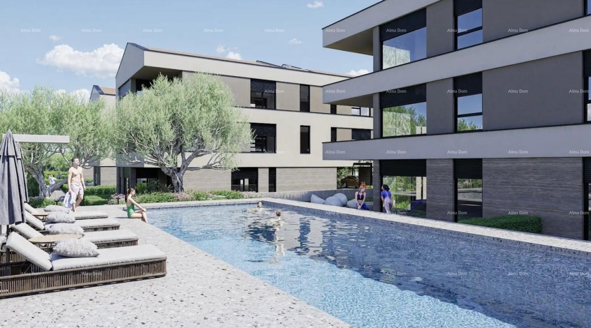Appartamenti in vendita in un moderno edificio di nuova costruzione con piscina, Fasana! 1
