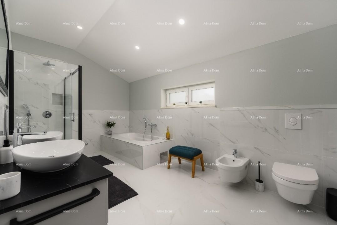 Luksuzna, potpuno namještena istarska vila s studio apartmanom, bazenom i pogledom na more, Kanfanar! 9