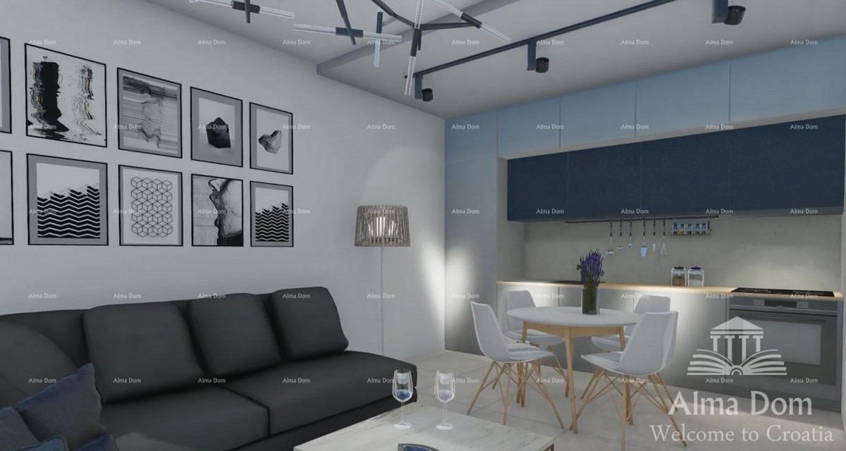 Pula, nov projekt! Večstanovanjska, moderna zgradba z dvigalom, blizu centra. Začeta gradnja v neposredni bližini trgovskega centra City Mall. 5