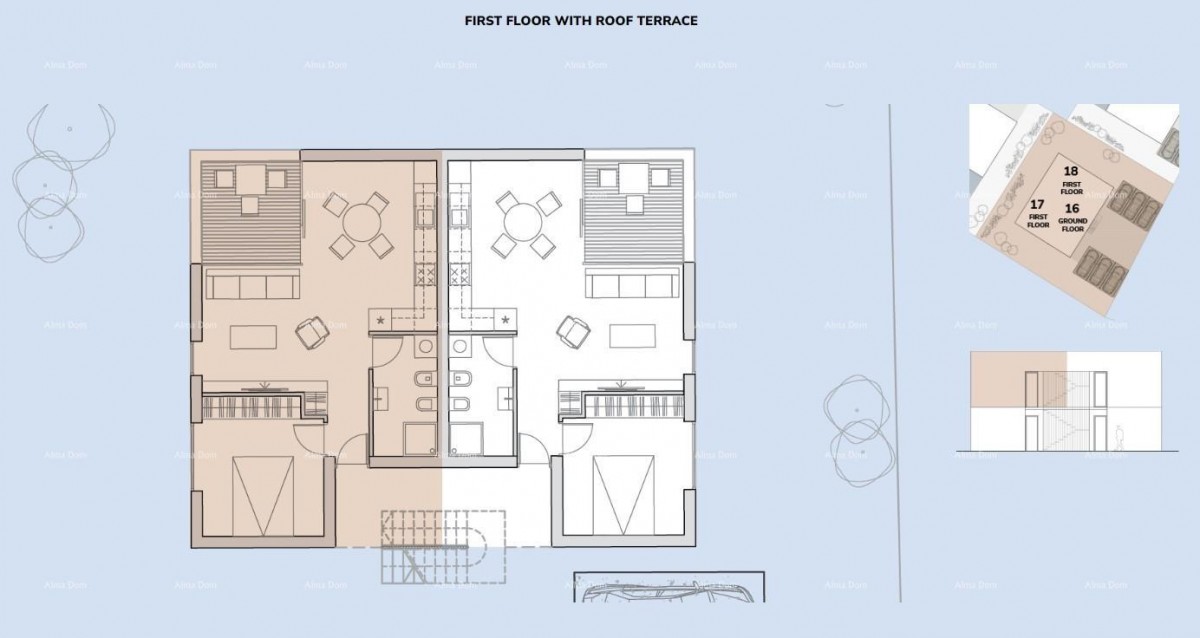 Продажа апартаментов в новостройке, 5 минут от пляжа, Умаг! A17 8
