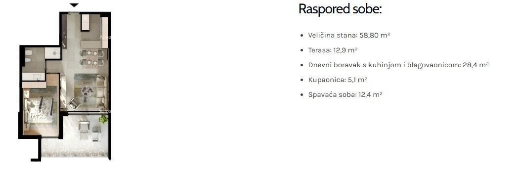 УМАГ! Современная квартира в первоклассном жилом комплексе рядом с морем, S33 9