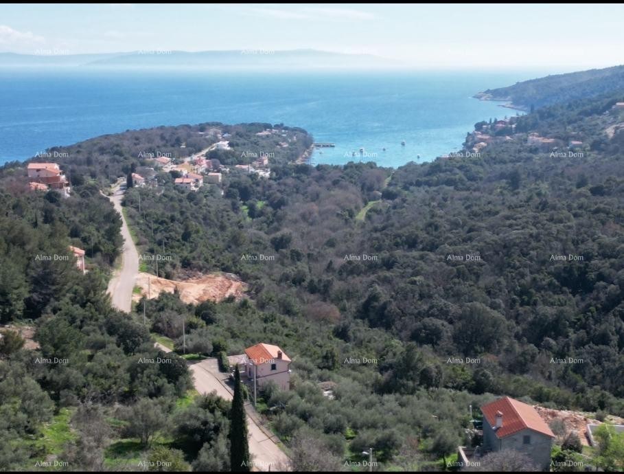 Building plot with a ruined house for sale in Labin, with sea view and project included. 13