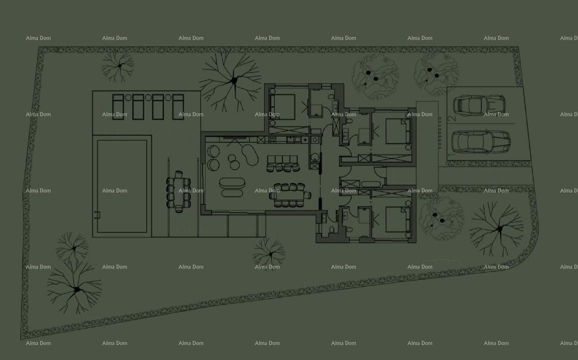 Роскошные виллы на продажу, современный дизайн с бассейнами, окрестности Водняна! В-А 13