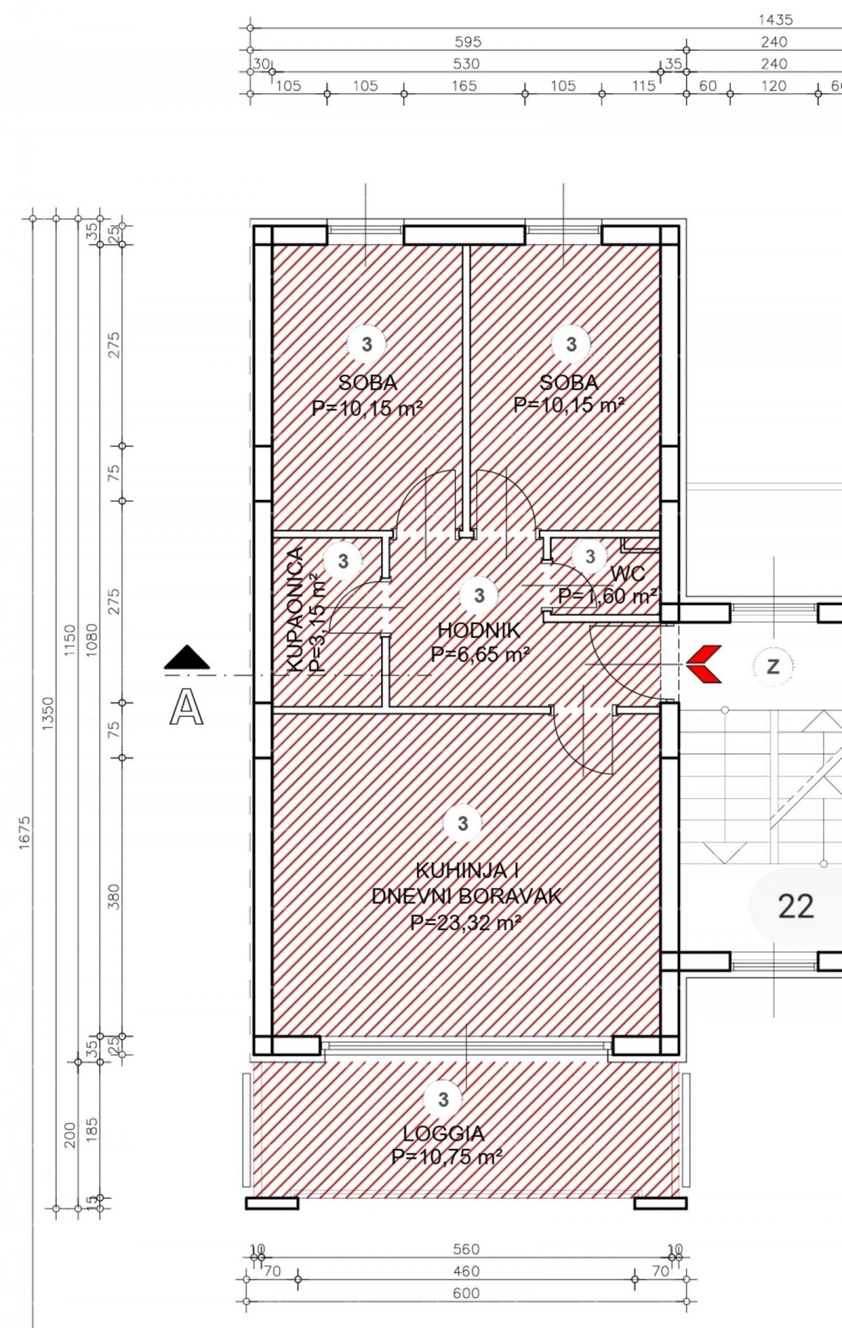 Buje – appartamento in nuova costruzione, 68 m², parcheggio e ripostiglio 2