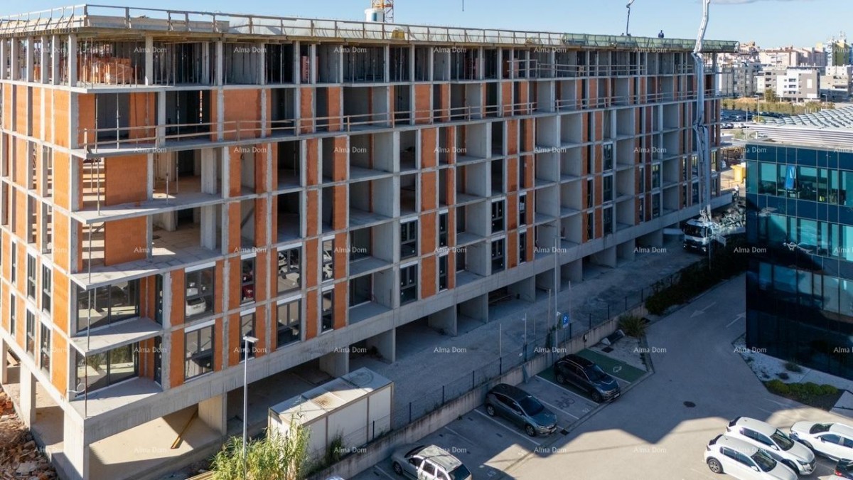 Pula, new project! Multi-family, modern building with an elevator, close to the center. Construction has begun in the immediate vicinity of the City Mall shopping center. 10