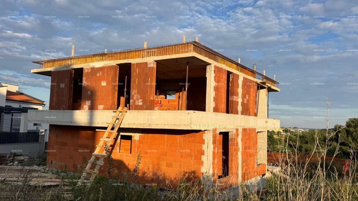 Mukalba, Medulin, Prodaja hiše v roh-bau fazi s pogledom na morje 12
