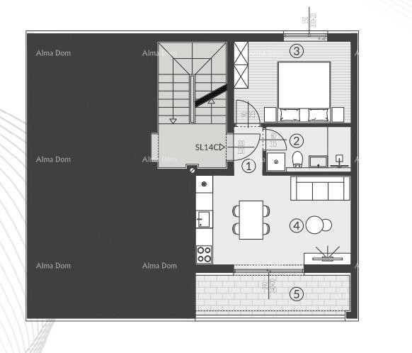 Prodaja stanov v novem stanovanjskem kompleksu, Štinjan! 14C 10