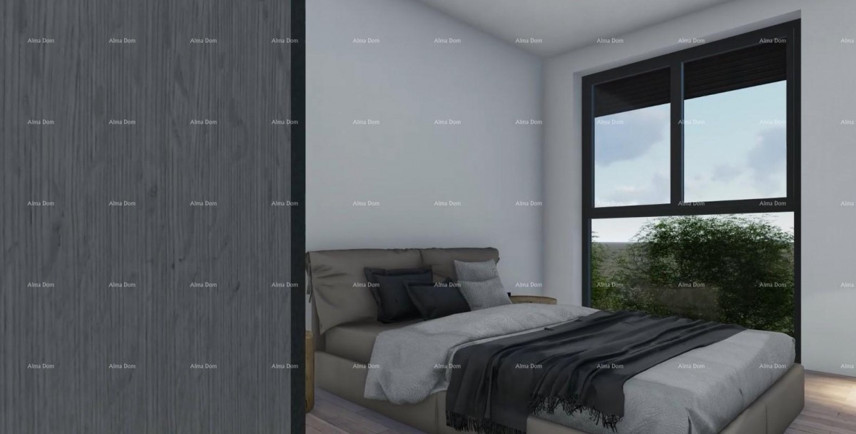 Pula! Multi-family, modern building with an elevator, close to the center. Apartment with a parking space and storage S84. 9