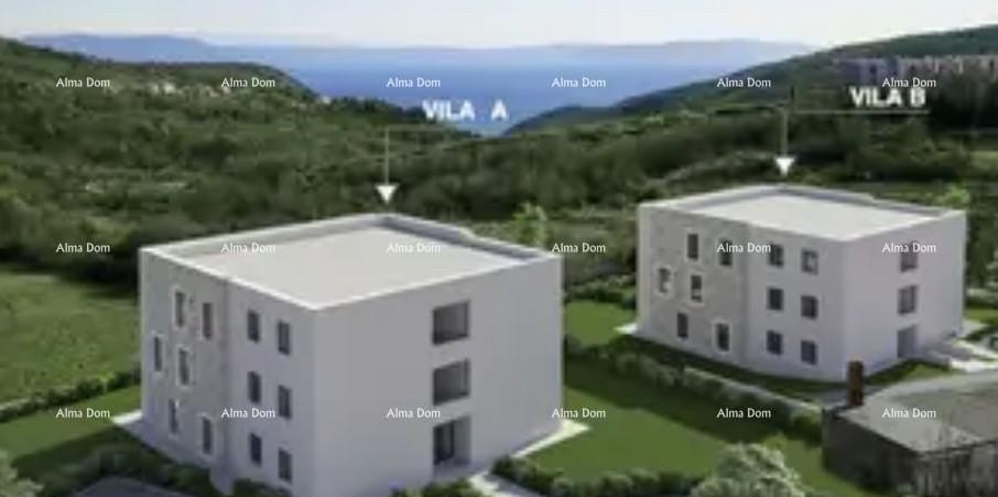 Beautiful apartment in a semi-detached building. LABIN 4