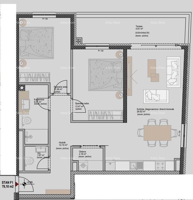 Продажа квартир в современном новострое, в центре, Пореч! 7