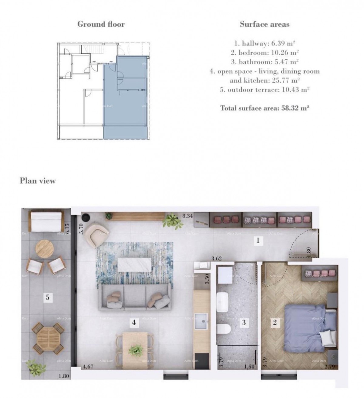 Prodaja - Stan u izgradnji s vrtom i parkirnim mjestom, blizina Rovinjskog sela! 8