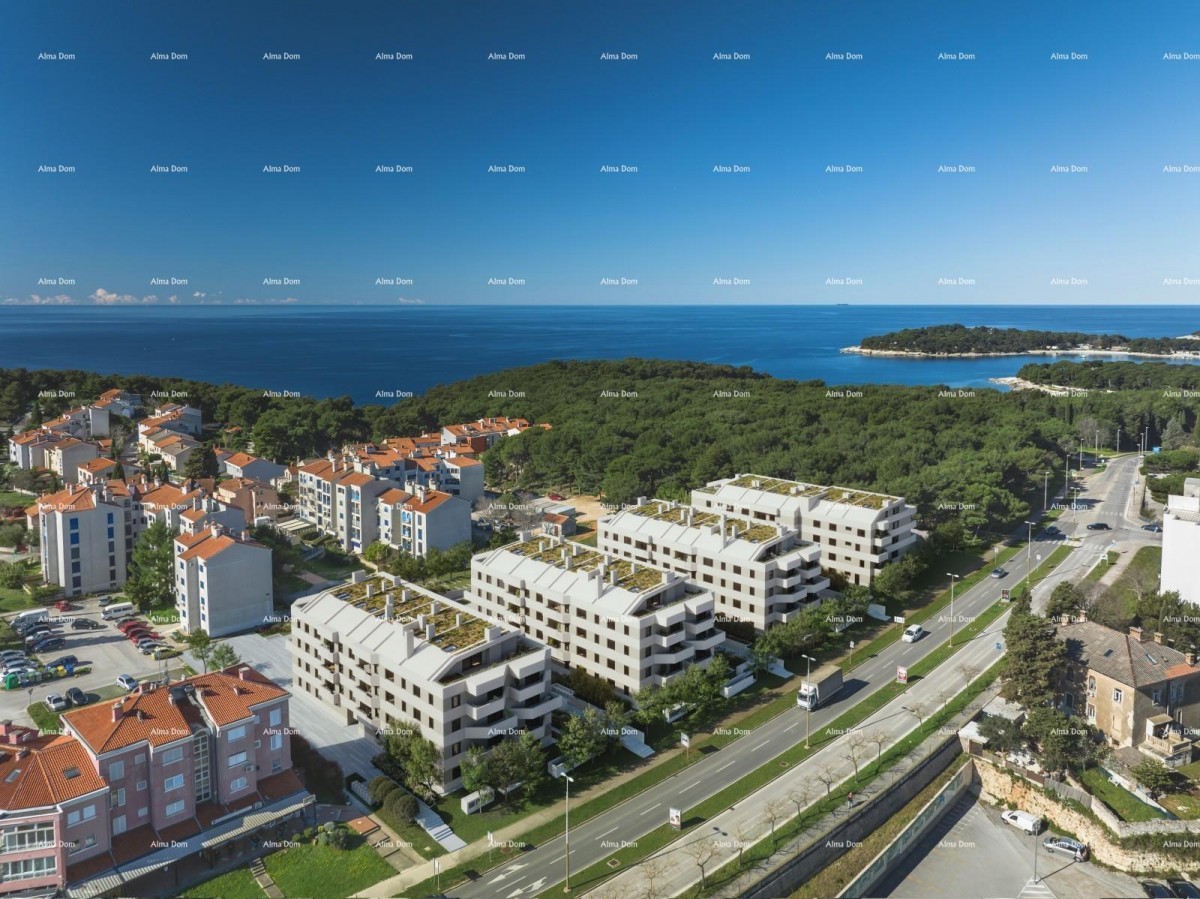 Продажа квартир в новом жилом проекте в эксклюзивном месте, в 300 м от моря, Пула STOJA. , 2