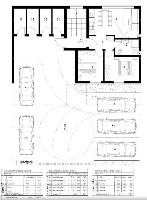 Prodaja stanov v novem stanovanjskem projektu, Pula. Valmade. 5