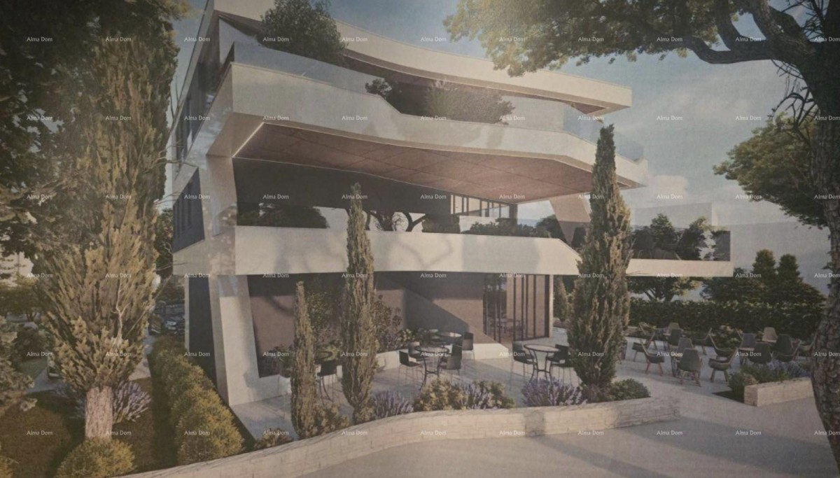 Sale of construction land with an approved project for the construction of a commercial building, Medulin! 2
