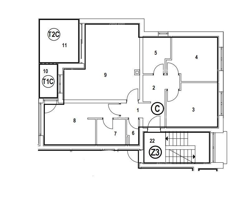 Vrhunski trosoban stan s pogledom na more, opremljen 35