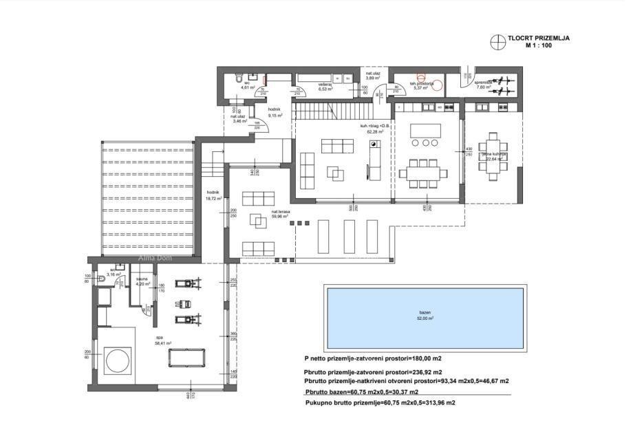 SVETI MARTIN, TERRENO EDILIZIO DI 1.031 m² CON PERMESSO EDILIZIO 10