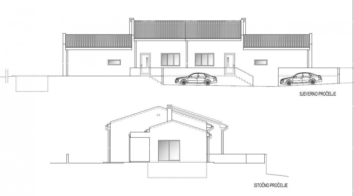 Современная двухуровневая вилла с бассейном на продажу, Кожляни, Барбан! 1