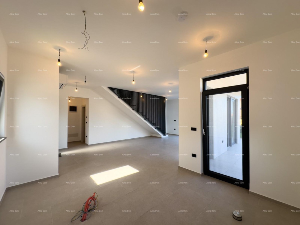 We are selling a semi-detached villa with a pool and a garage 4