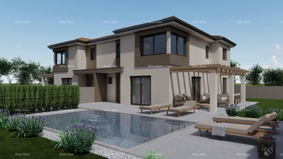 Two modern villas with pool and sauna under construction – Istria 3