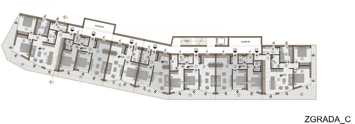 Prodaja modernih stanova u eksluzivnoj zgradi sa pogledom na marinu, Pula! 3