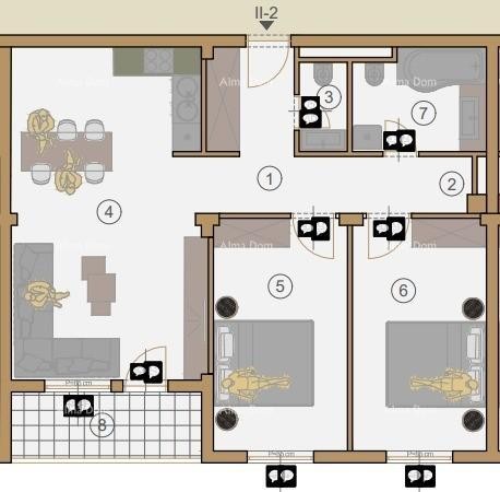 Appartamenti in vendita in un nuovo complesso residenziale in costruzione, vicino al tribunale, Pola! 2