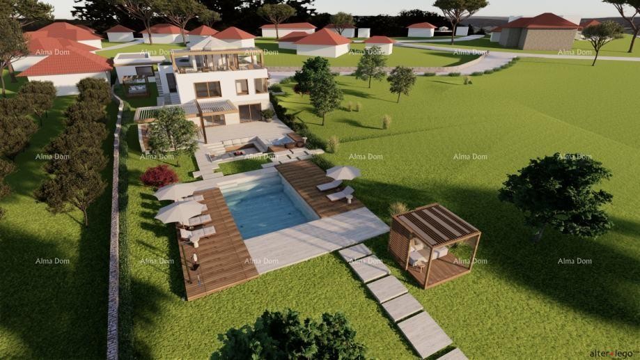 POMER, prima fila al mare, casa con terreno edificabile e progetto per villa di lusso 7