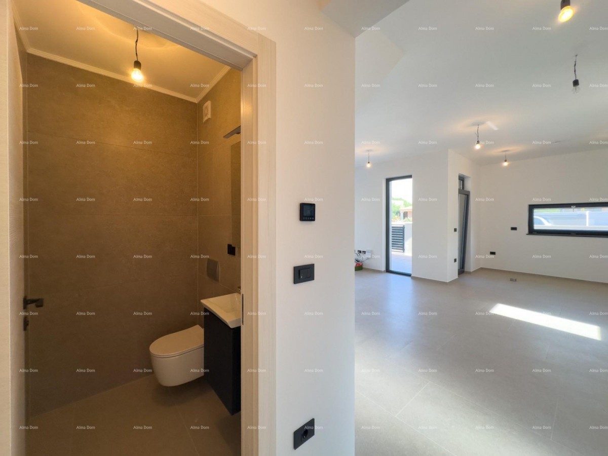 We are selling a semi-detached villa with a pool and a garage 8