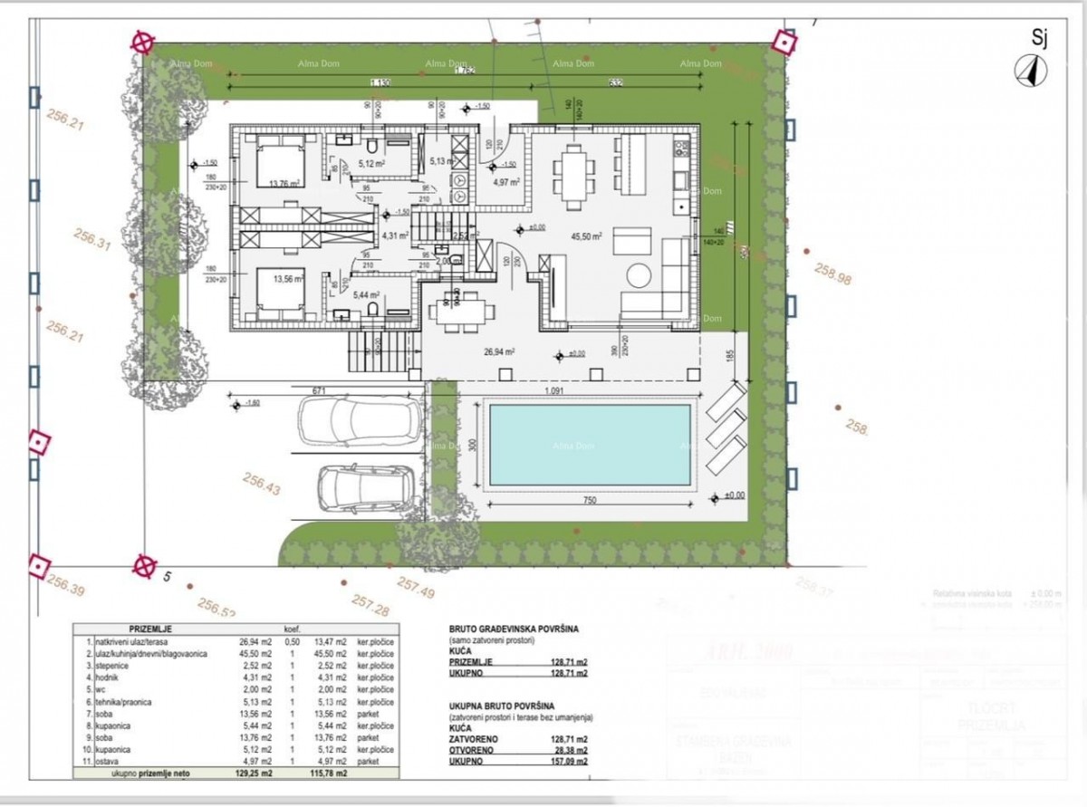 Vendita di terreno edificabile con progetto,BIBIĆI!! 8