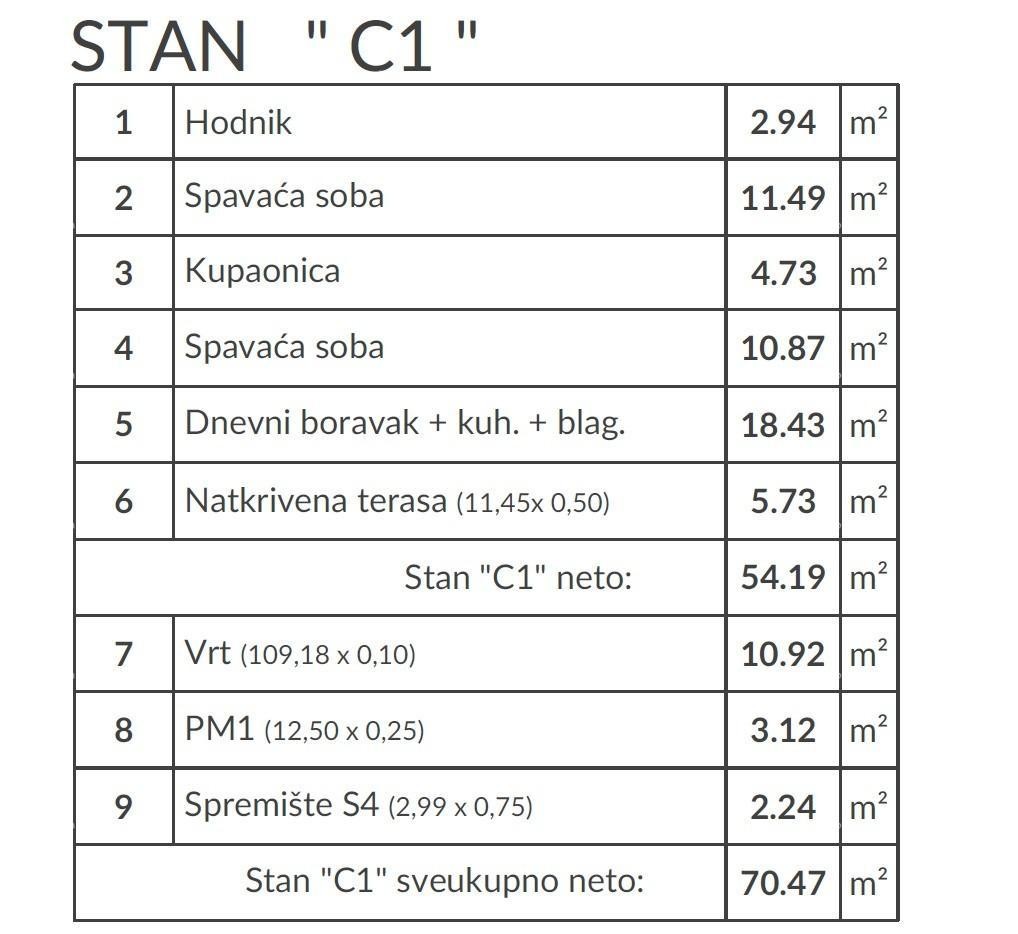 ПУЛА, Вельдебек - Квартира на первом этаже с садом, новостройка / C1 6