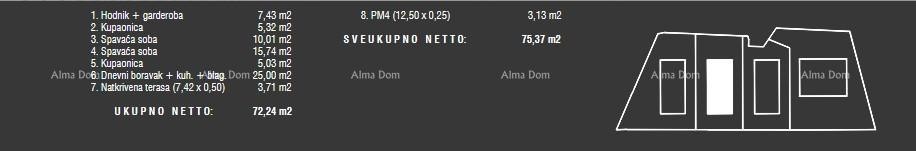 Sale of apartments in modern new construction with a communal pool, Fažana! B3 10