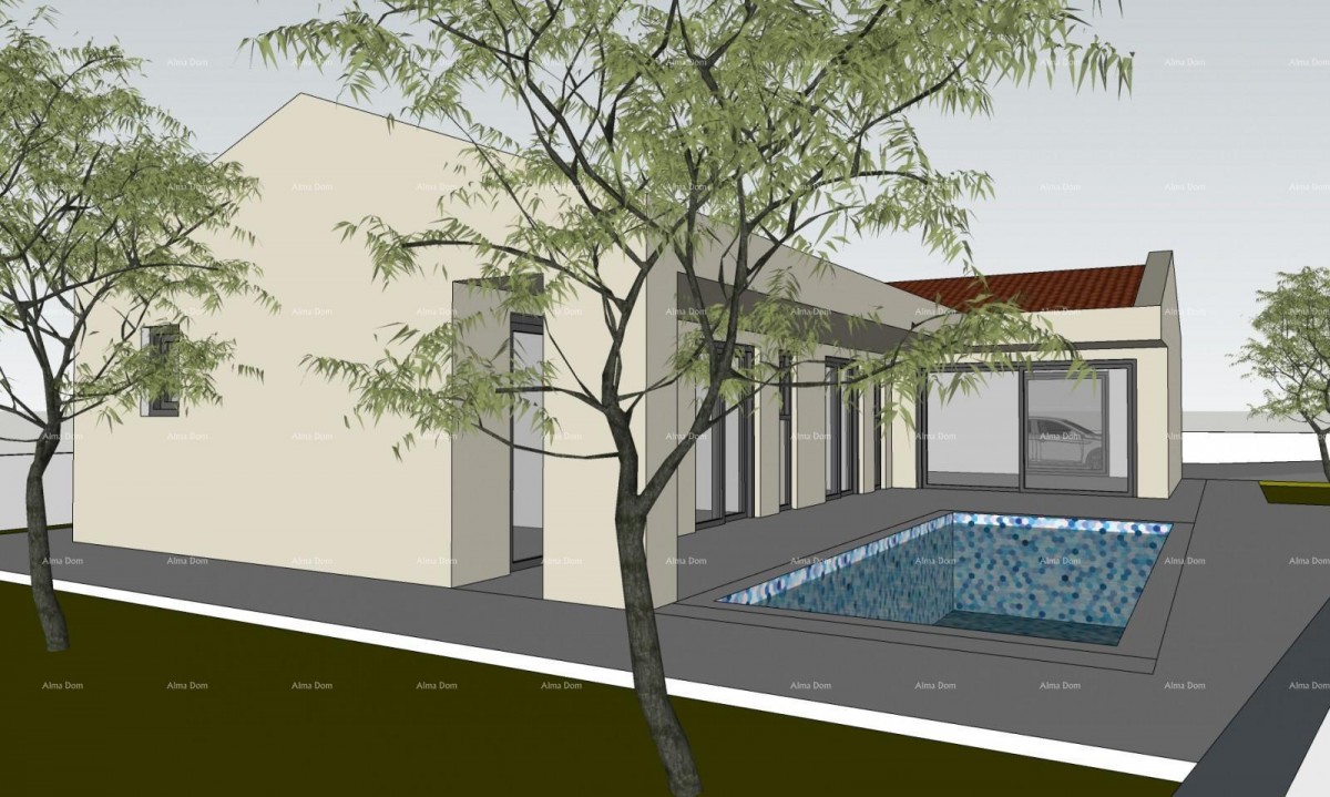 Vendita - due terreni edificabili con permessi di costruzione definitivi per case con piscina, Marčana! La costruzione può iniziare subito! 8
